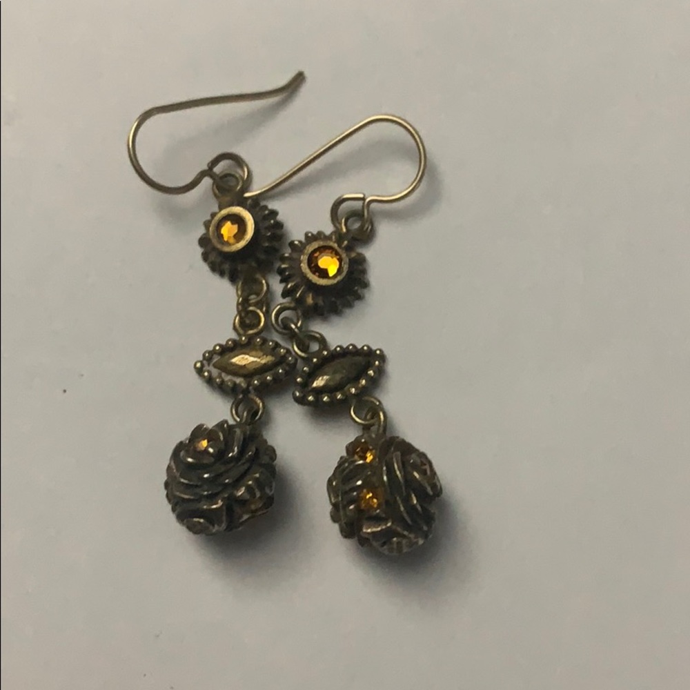 Vintage Look Sun And Moon Earrings - image 2